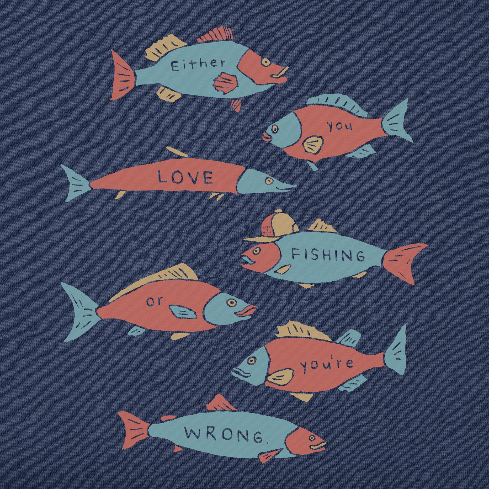 Kids Love Fish Short Sleeve Crusher Tee