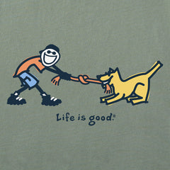 Women's Jake & Rocket Tug of War Short Sleeve Crusher Tee