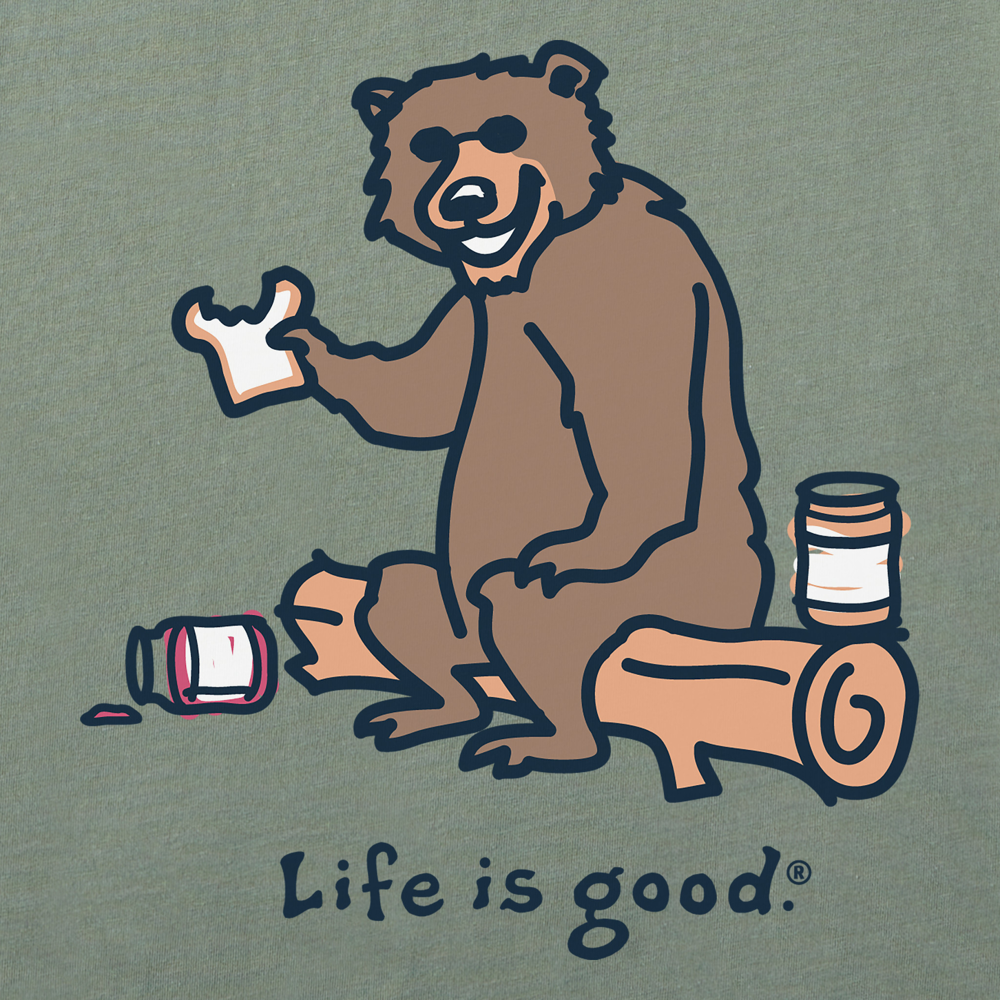 Men's Bear PB&J Short Sleeve Crusher Tee