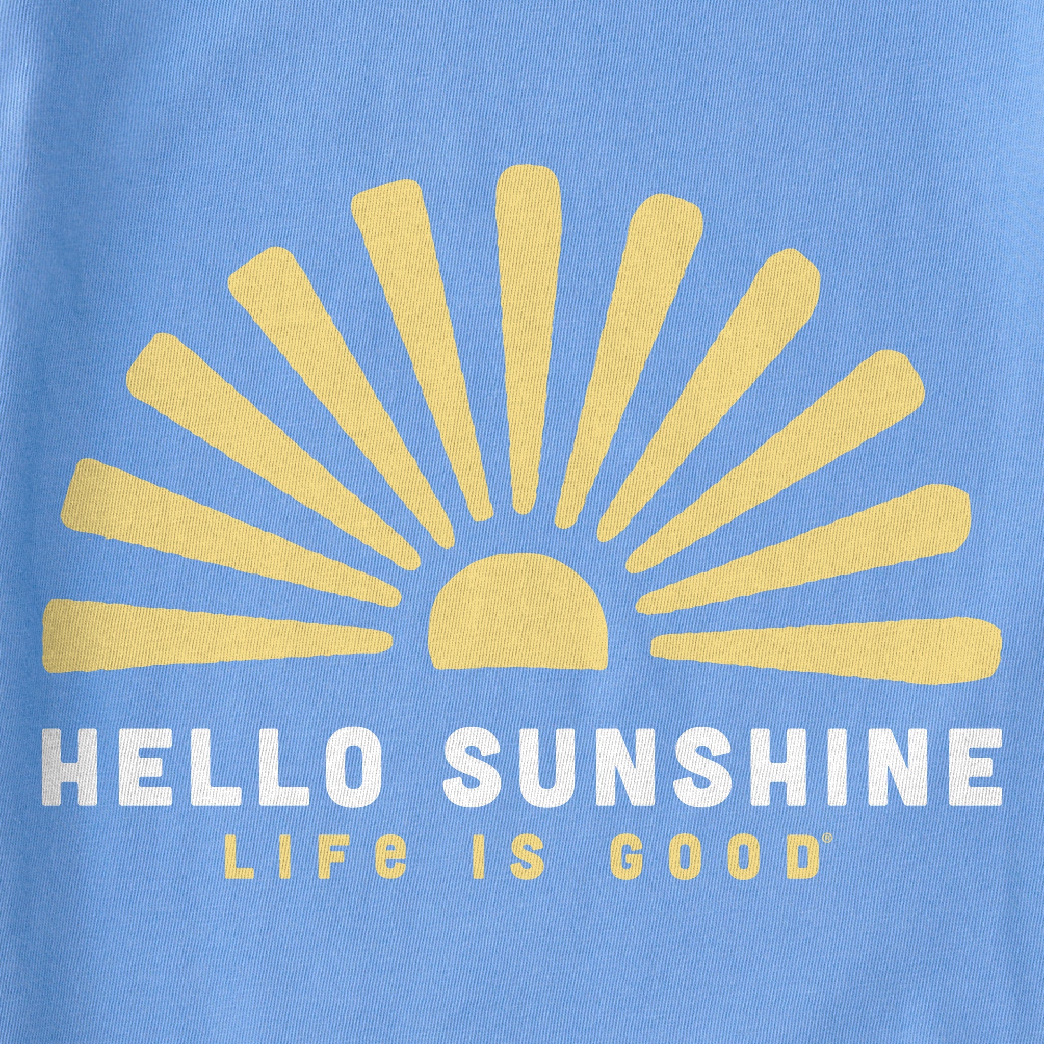 Women's Hello Sunshine Sun Short Sleeve Crusher Tee