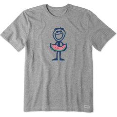 Men's Jake Watermelon Short Sleeve Crusher Tee