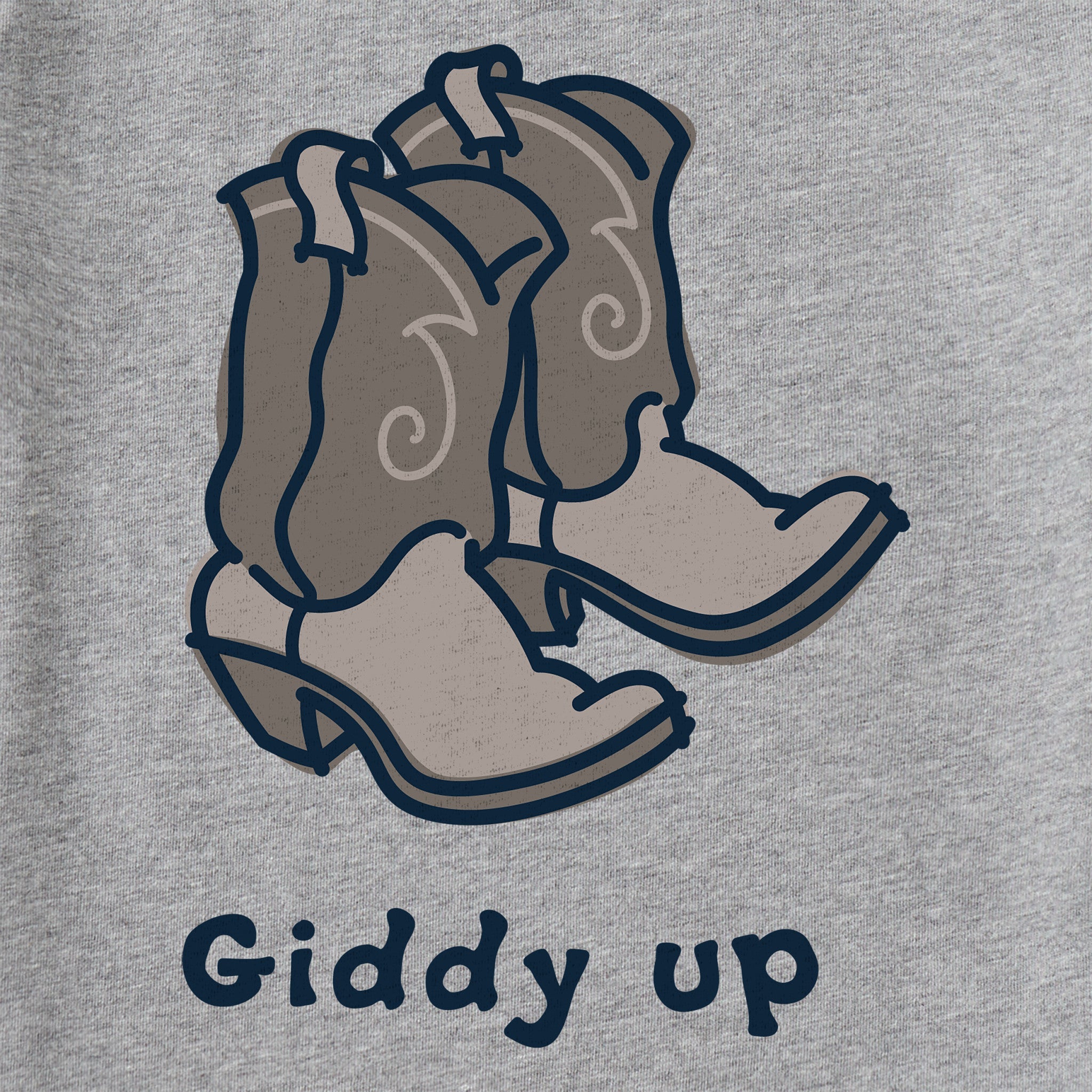 Men's Giddy Up Cowboy Boots Short Sleeve Tee