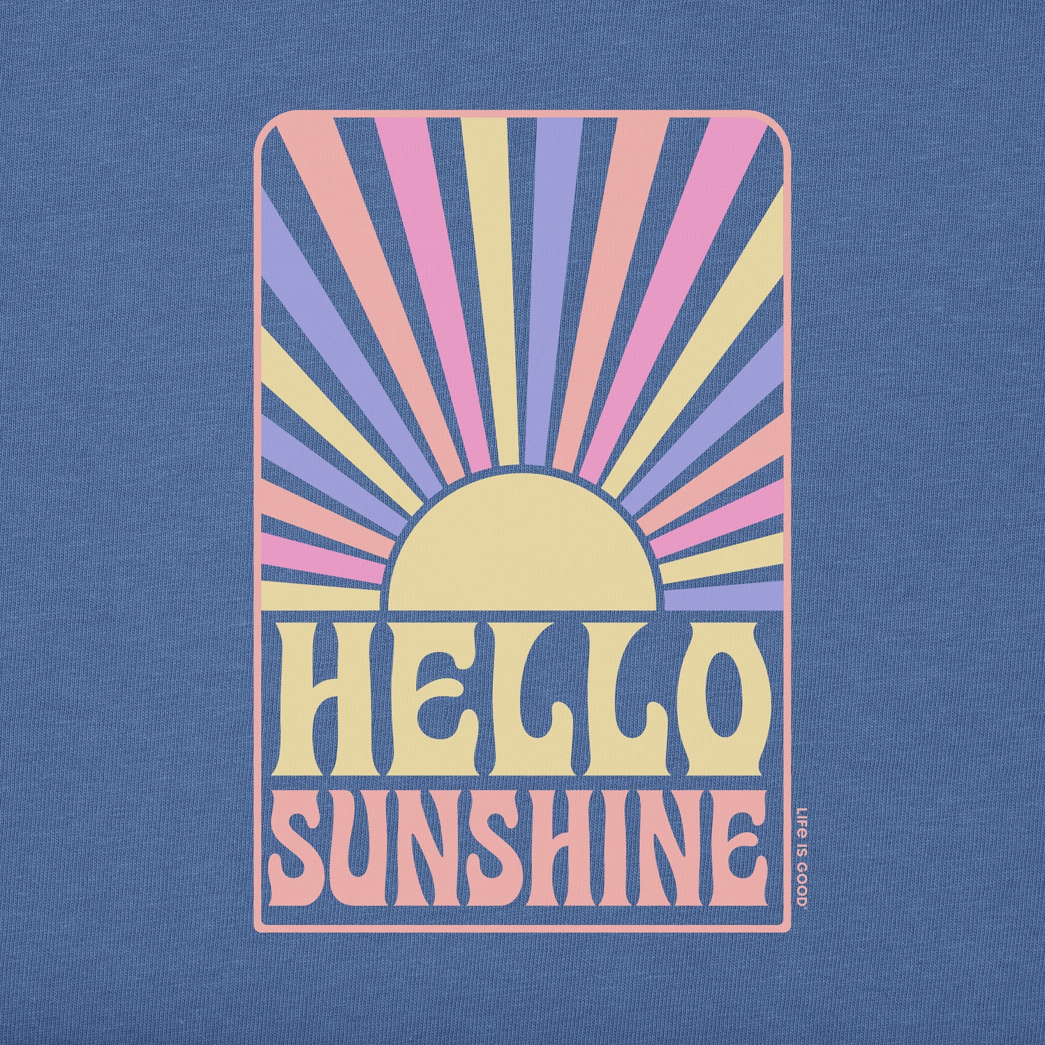 Men's Hello Sunshine Retro Short Sleeve Crusher Tee