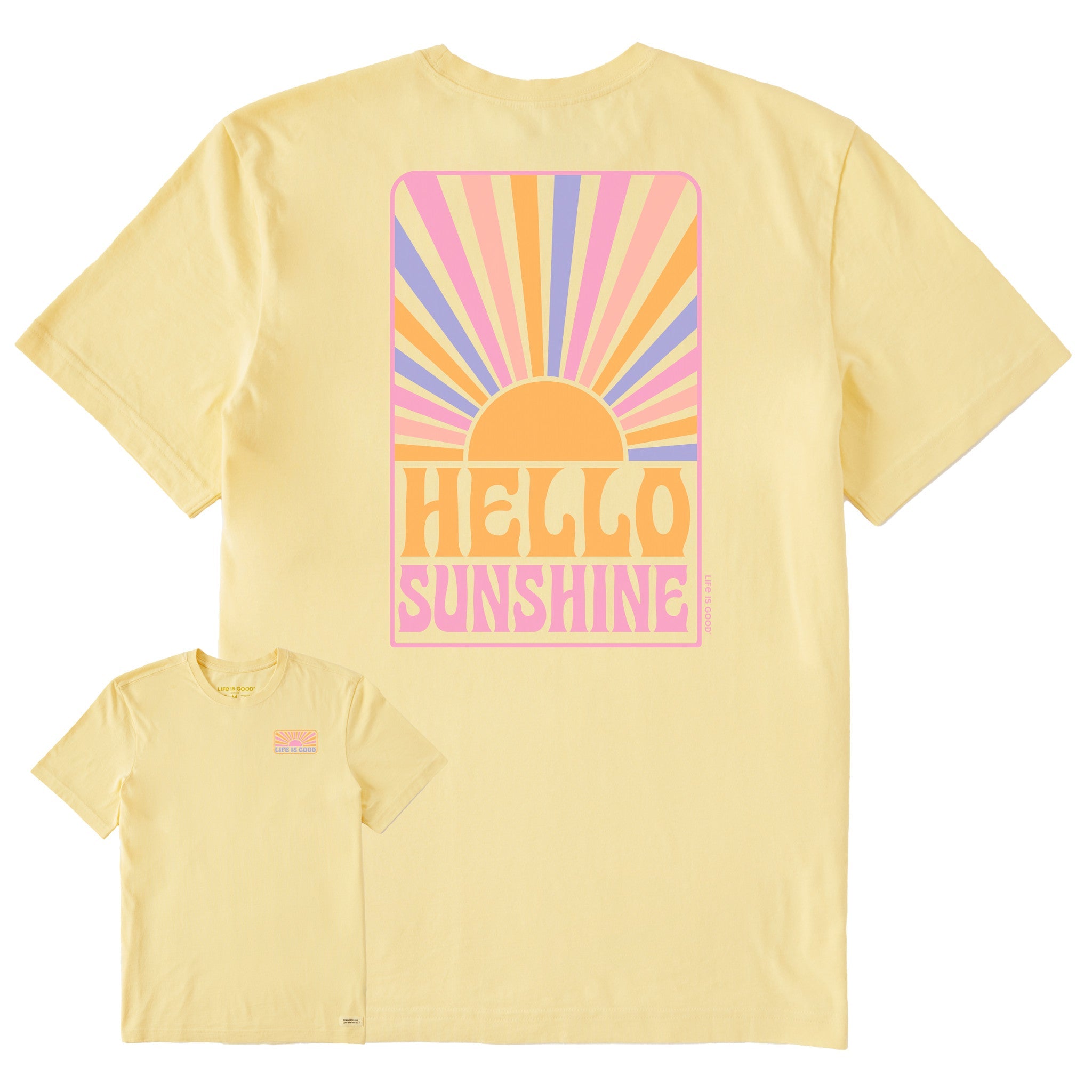 Men's Hello Sunshine Retro Short Sleeve Crusher Tee