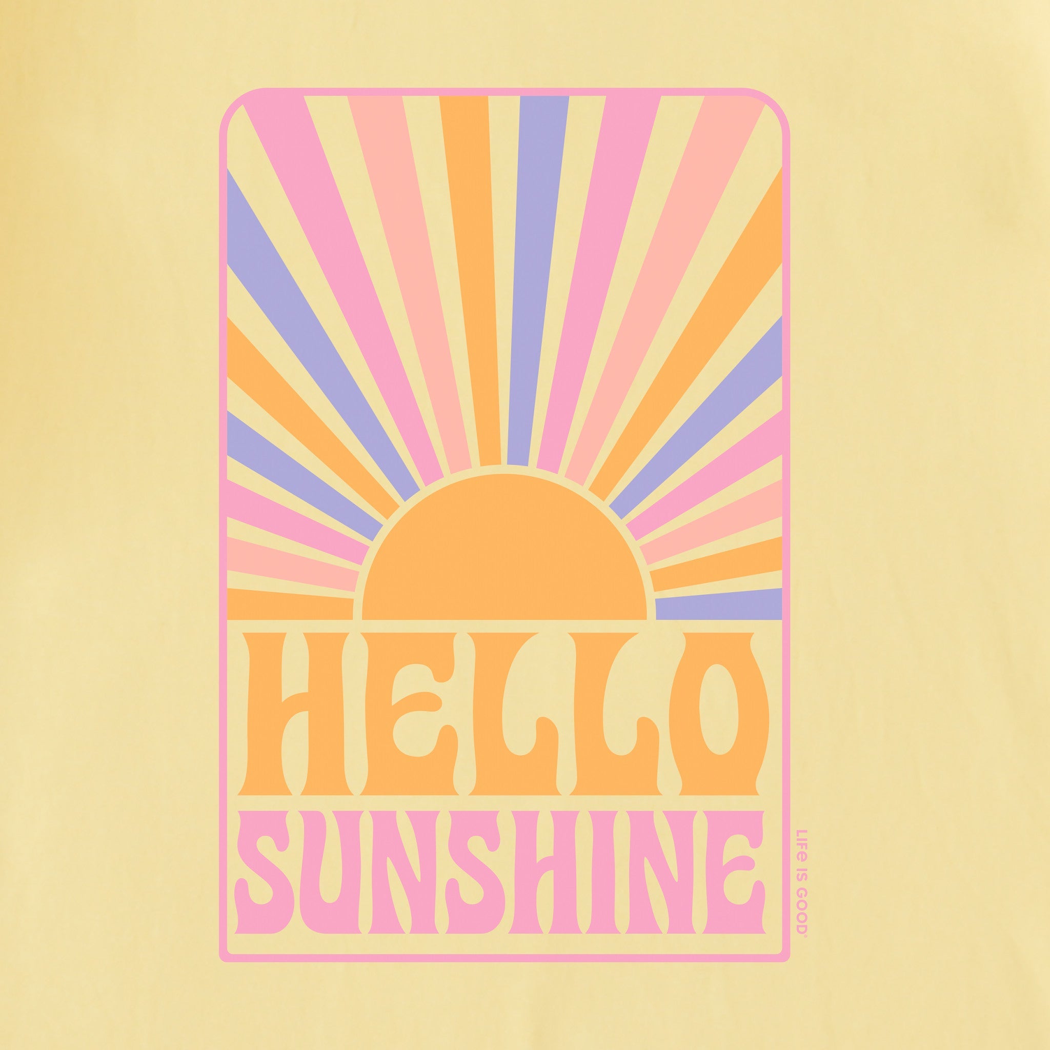 Men's Hello Sunshine Retro Short Sleeve Crusher Tee