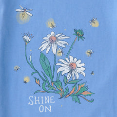 Women's Dreamy Shine On Daisies Long Sleeve Crusher Tee