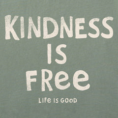 Women's Kindness is Free Long Sleeve Crusher Tee