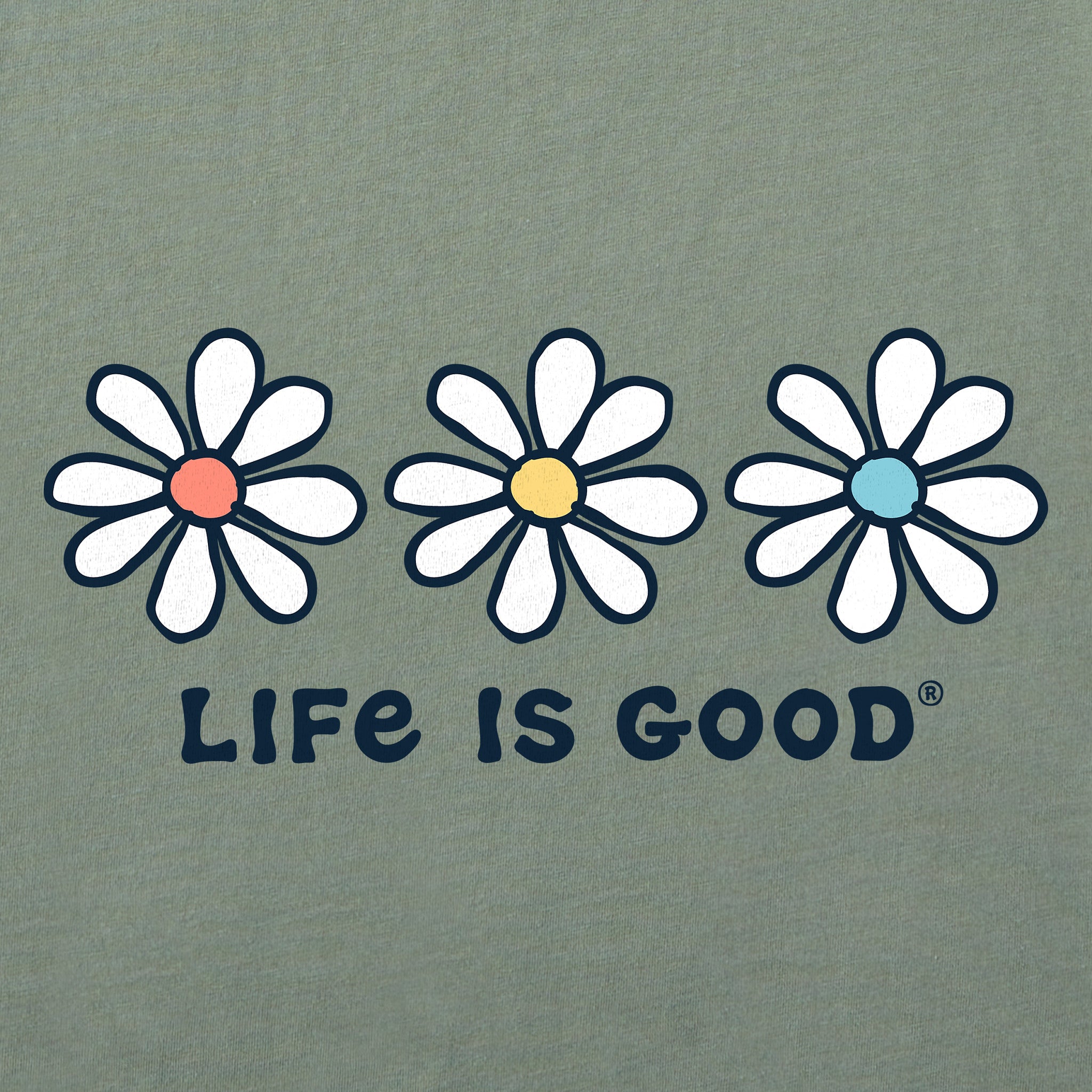 Women's 3 Daisies Long Sleeve Crusher Tee