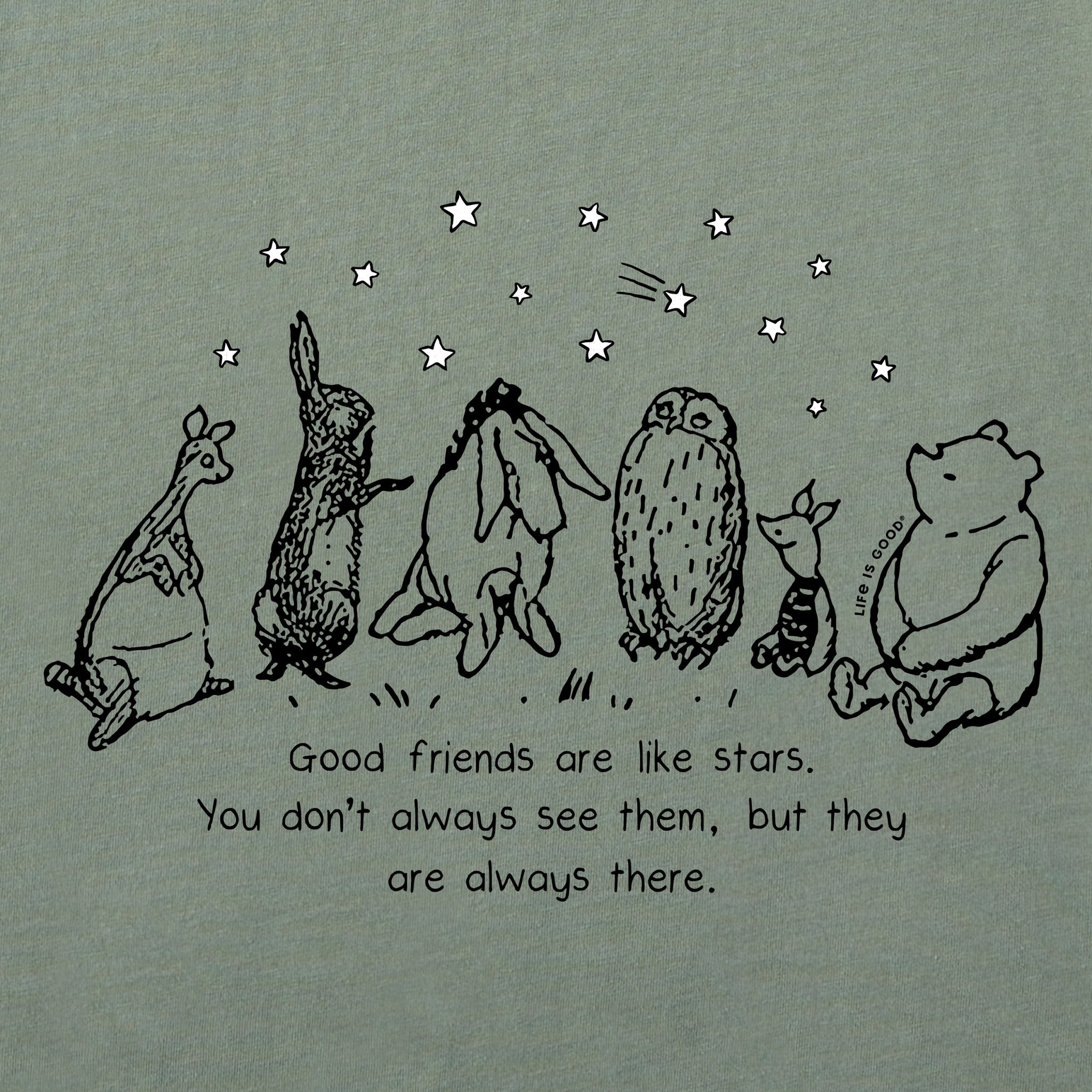 Women's Friends are Like Stars Winnie Short Sleeve Crusher Tee