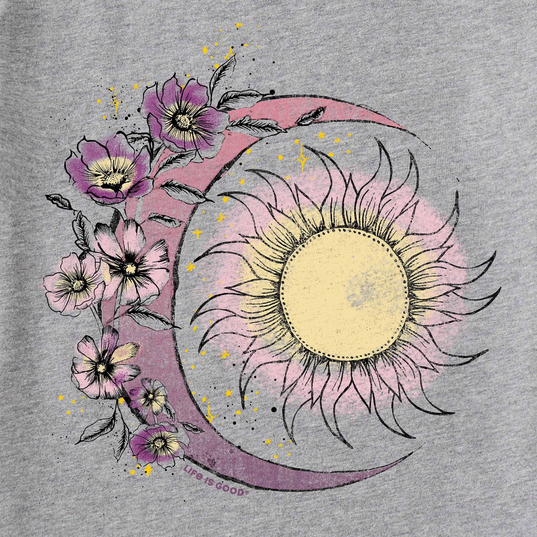 Men's Moon Flower Short Sleeve Crusher Tee