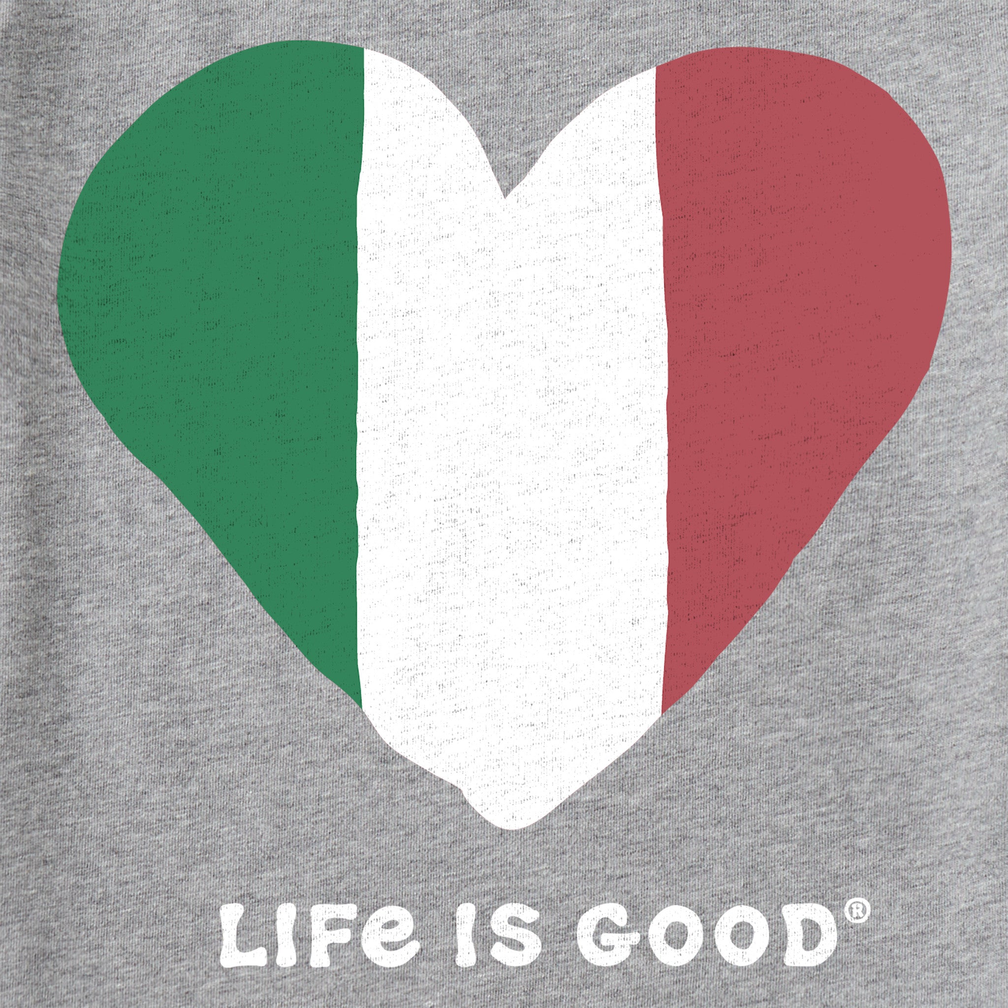 Women's Italy Heart Short Sleeve Vee
