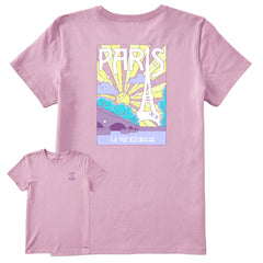Women's La Via Est Belle Paris Short Sleeve Tee