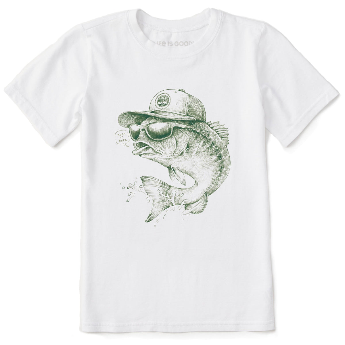 Kids Keep it Reel Short Sleeve Crusher Tee