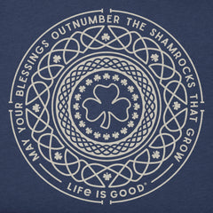 Men's Shamrock Mandala Short Sleeve Crusher Tee