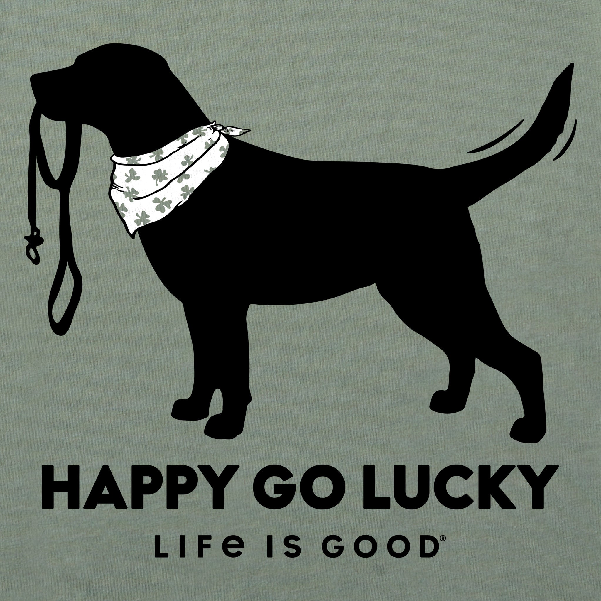 Women's Happy Go Lucky Lab Short Sleeve Crusher Tee