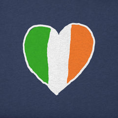 Kids Irish Flag Heart Short Sleeve Crusher Tee