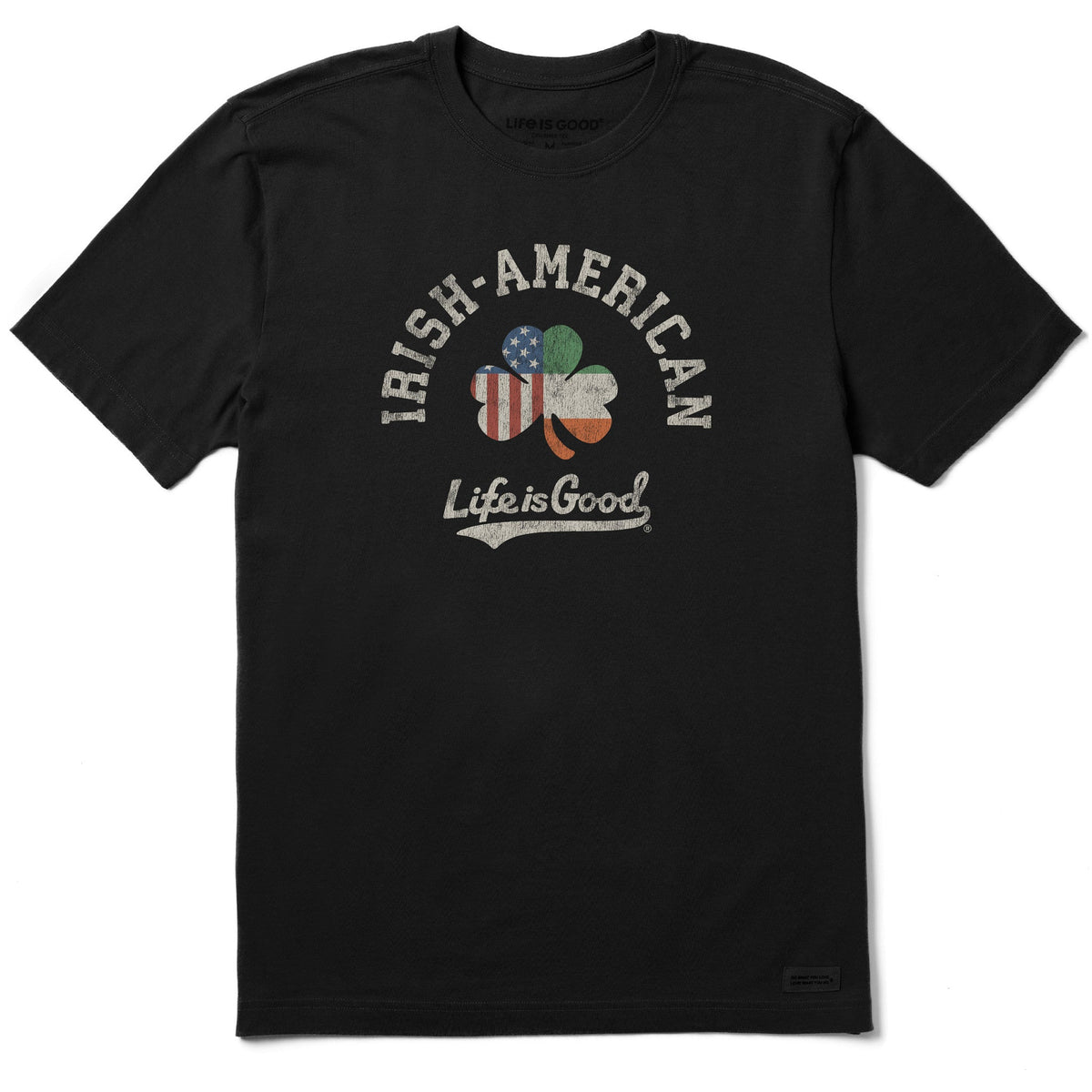 Men's Irish-American Clover Short Sleeve Crusher Tee