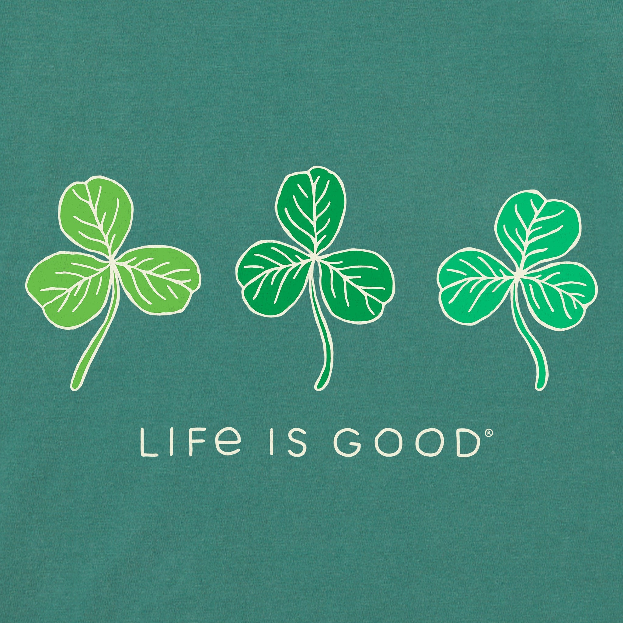 Women's Fineline 3 Clovers Short Sleeve Crusher Boxy Tee