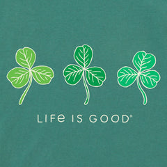 Women's Fineline 3 Clovers Short Sleeve Crusher Boxy Tee