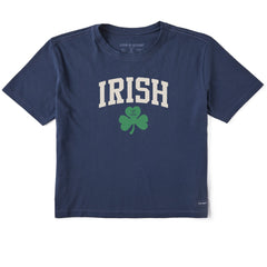 Women's Irish Clover Short Sleeve Crusher Boxy Tee