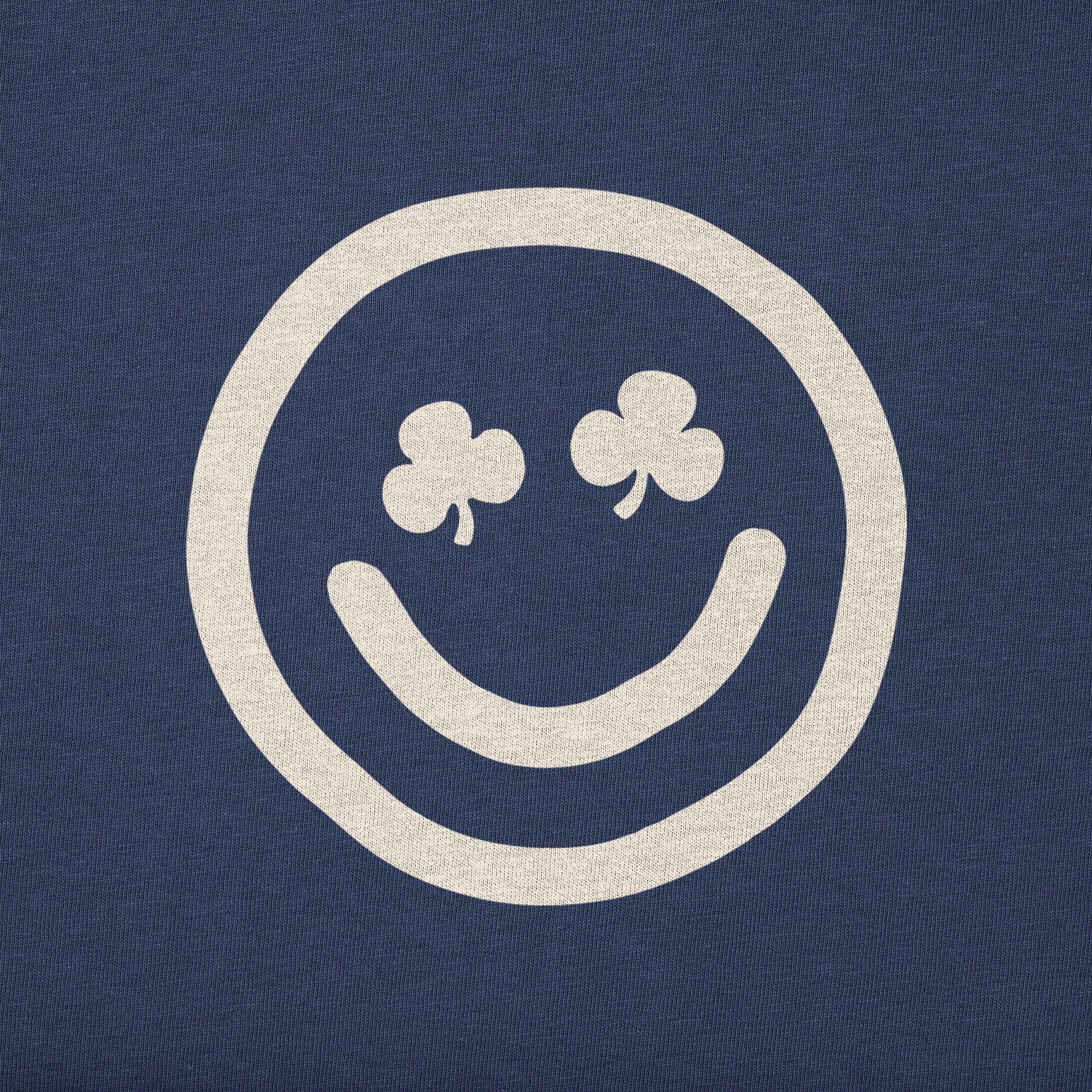 Women's Clean Clover Smile Face Simply True Fleece Hoodie
