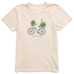 Women's Clover Bike Short Sleeve Crusher Tee