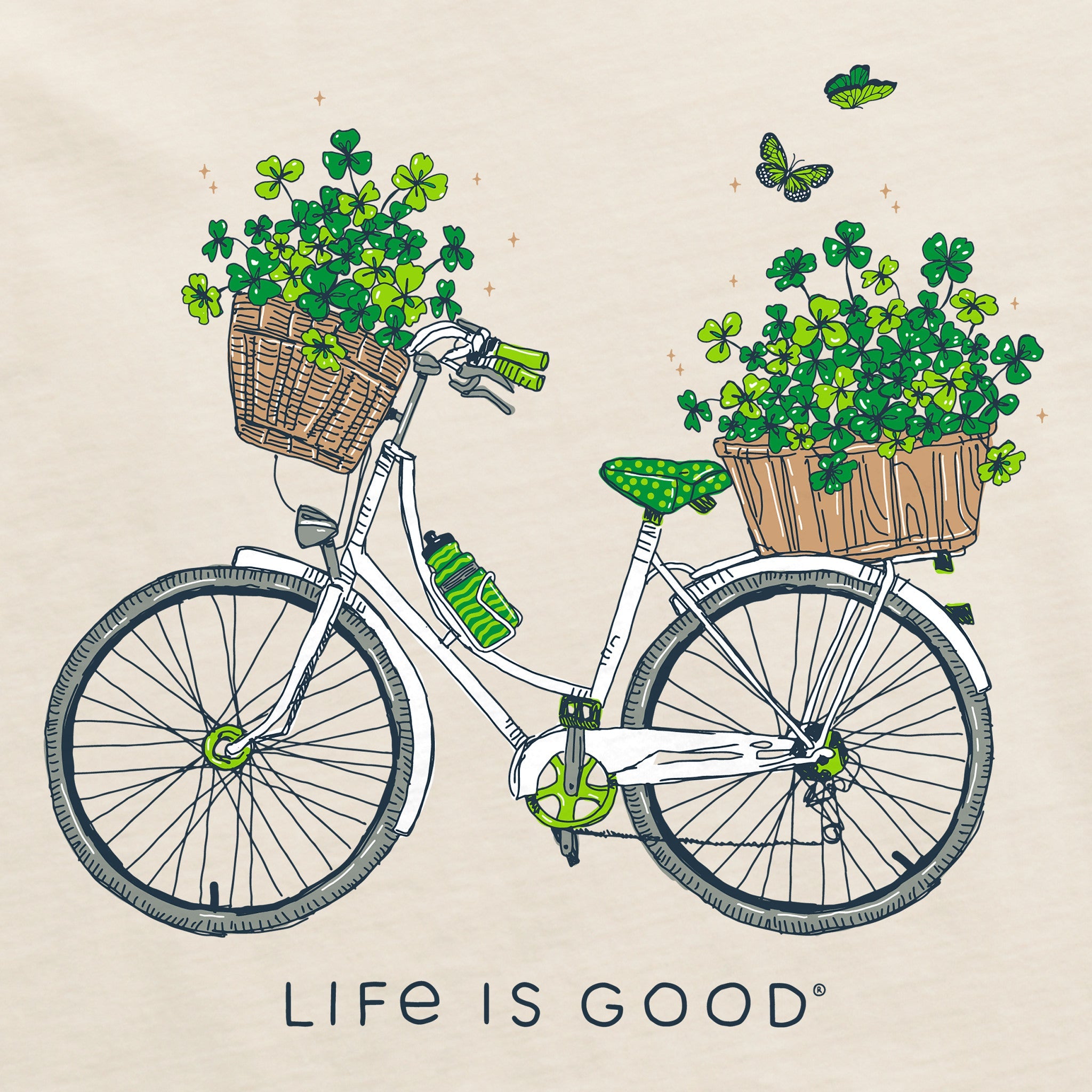 Women's Clover Bike Short Sleeve Crusher Tee