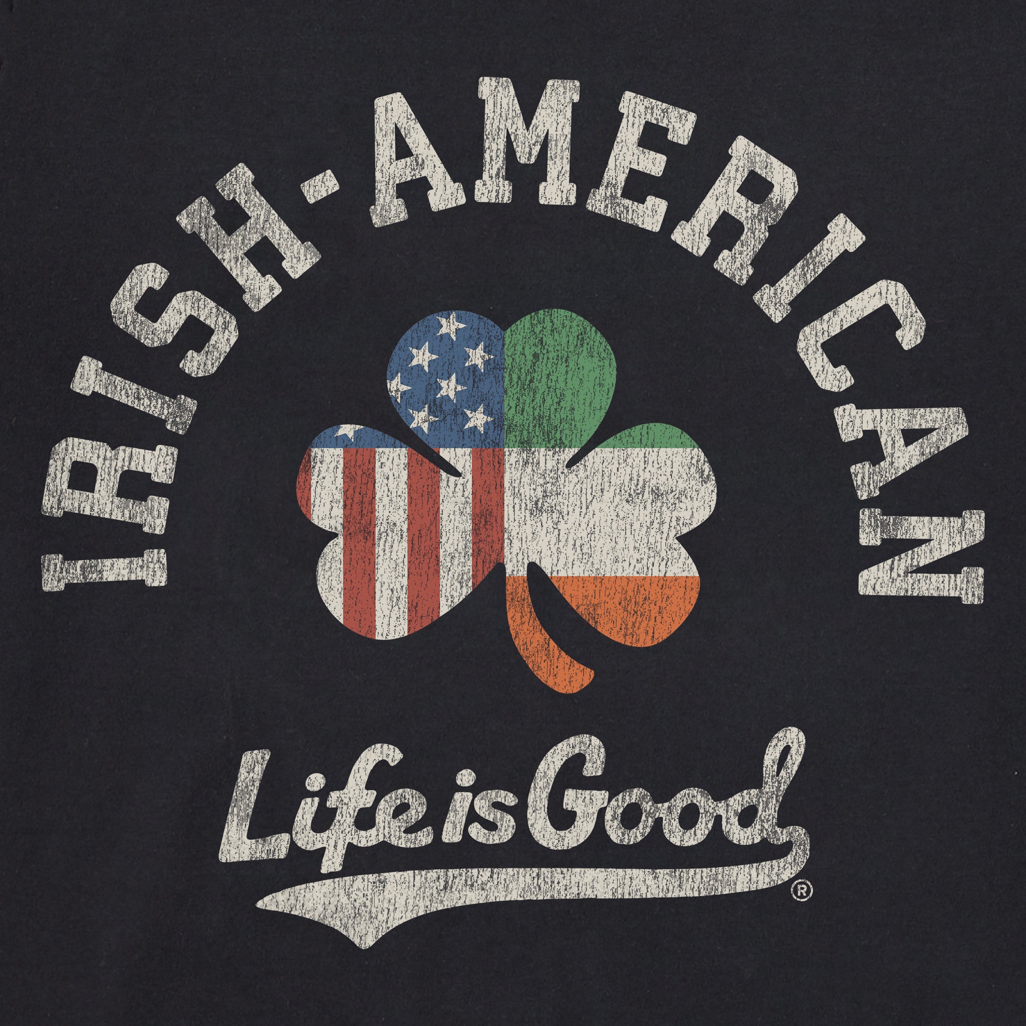 Women's Irish-American Clover Short Sleeve Crusher Tee