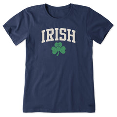 Women's Irish Clover Short Sleeve Crusher Tee