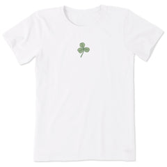 Women's Fineline Clover Short Sleeve Crusher Tee