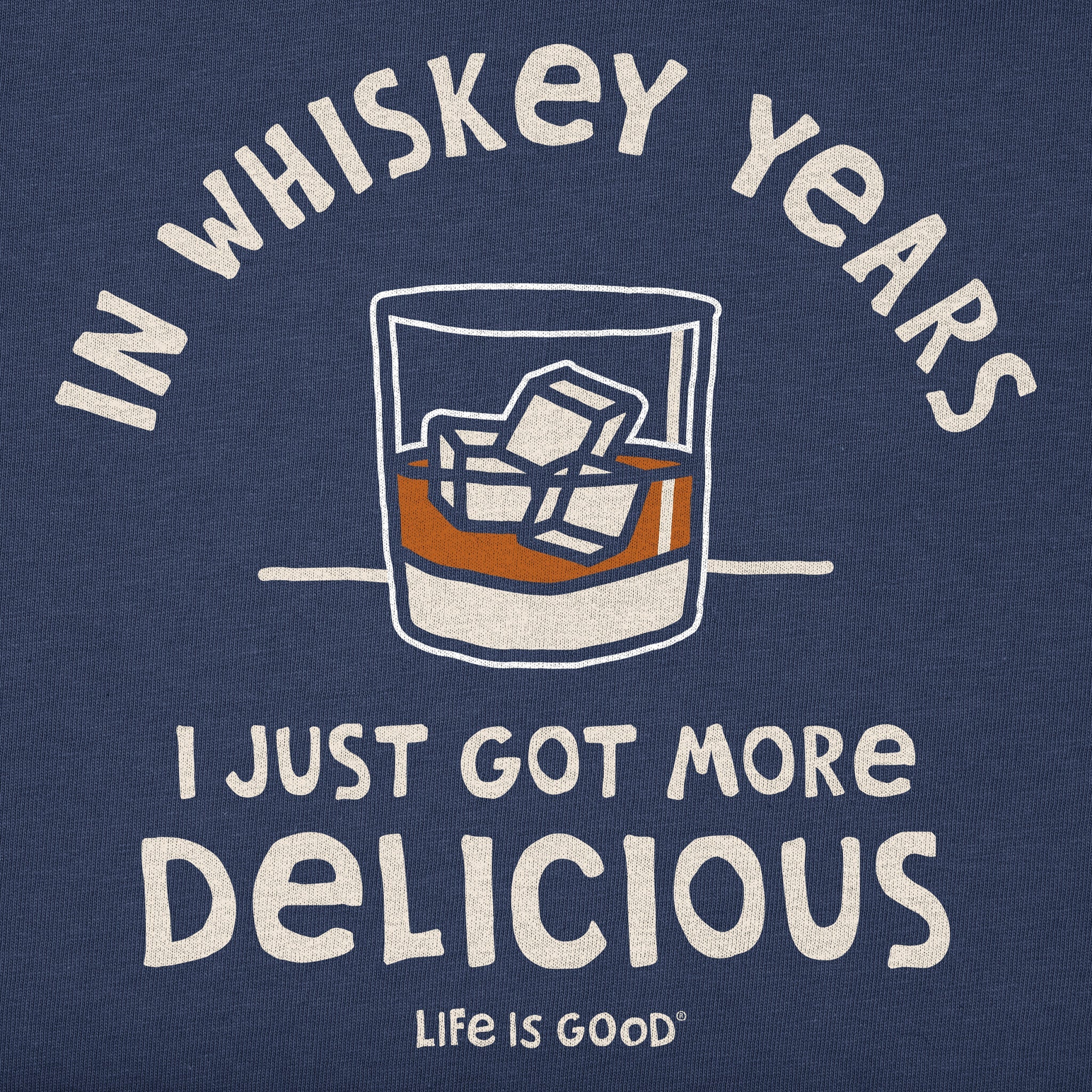 Men's Whiskey Years Short Sleeve Crusher Tee