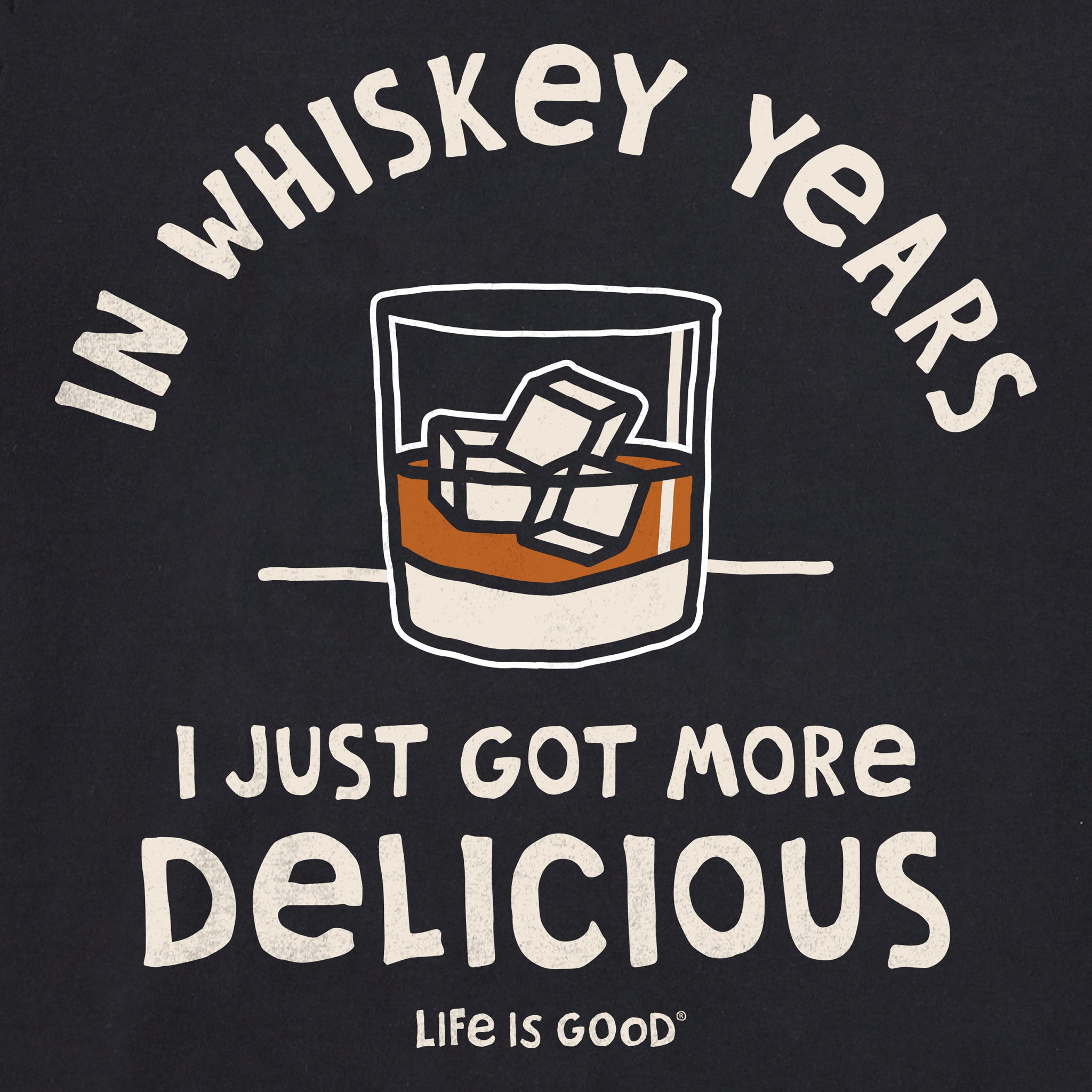 Men's Whiskey Years Short Sleeve Crusher Tee