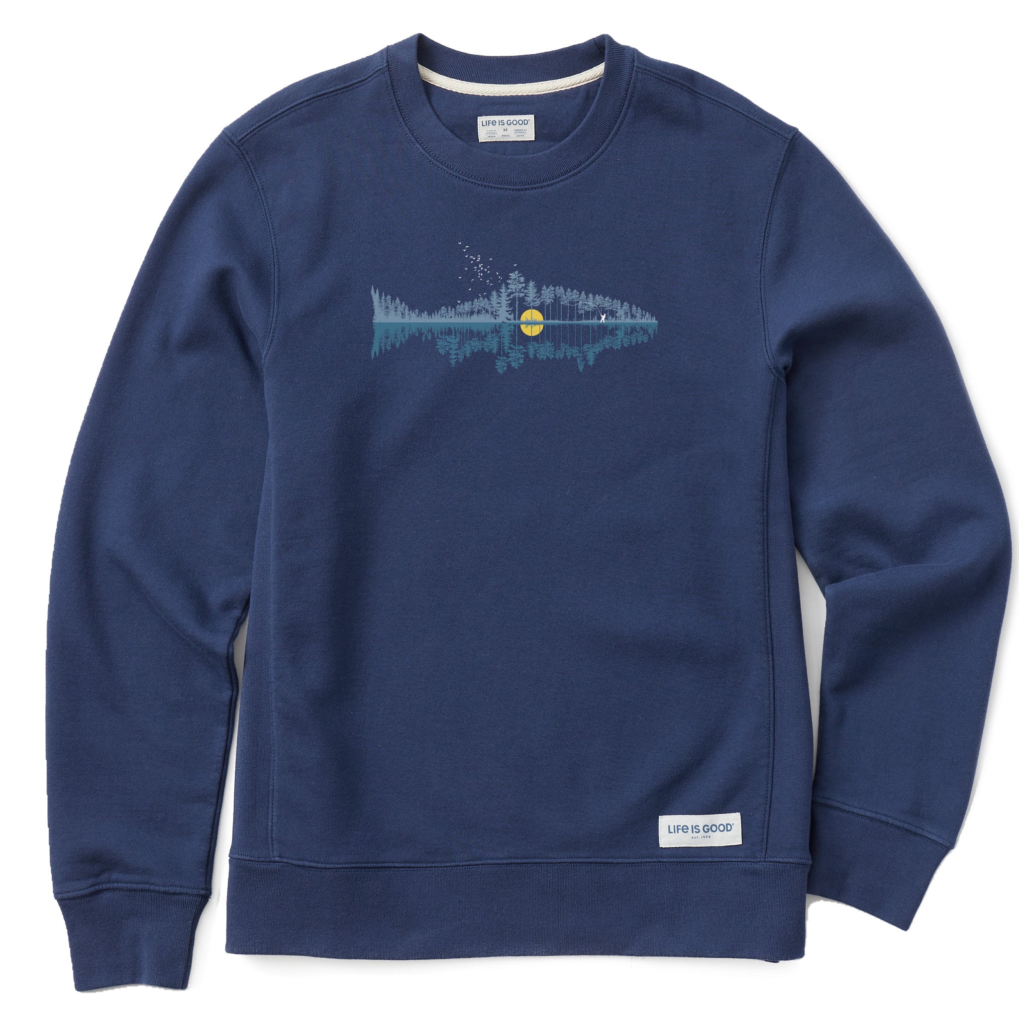Men's Fishscape Simply True Fleece Crew