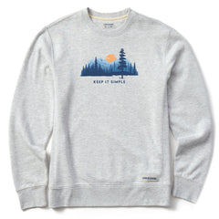 Men's Keep it Simple Evergreen Silo Simply True Fleece Crew