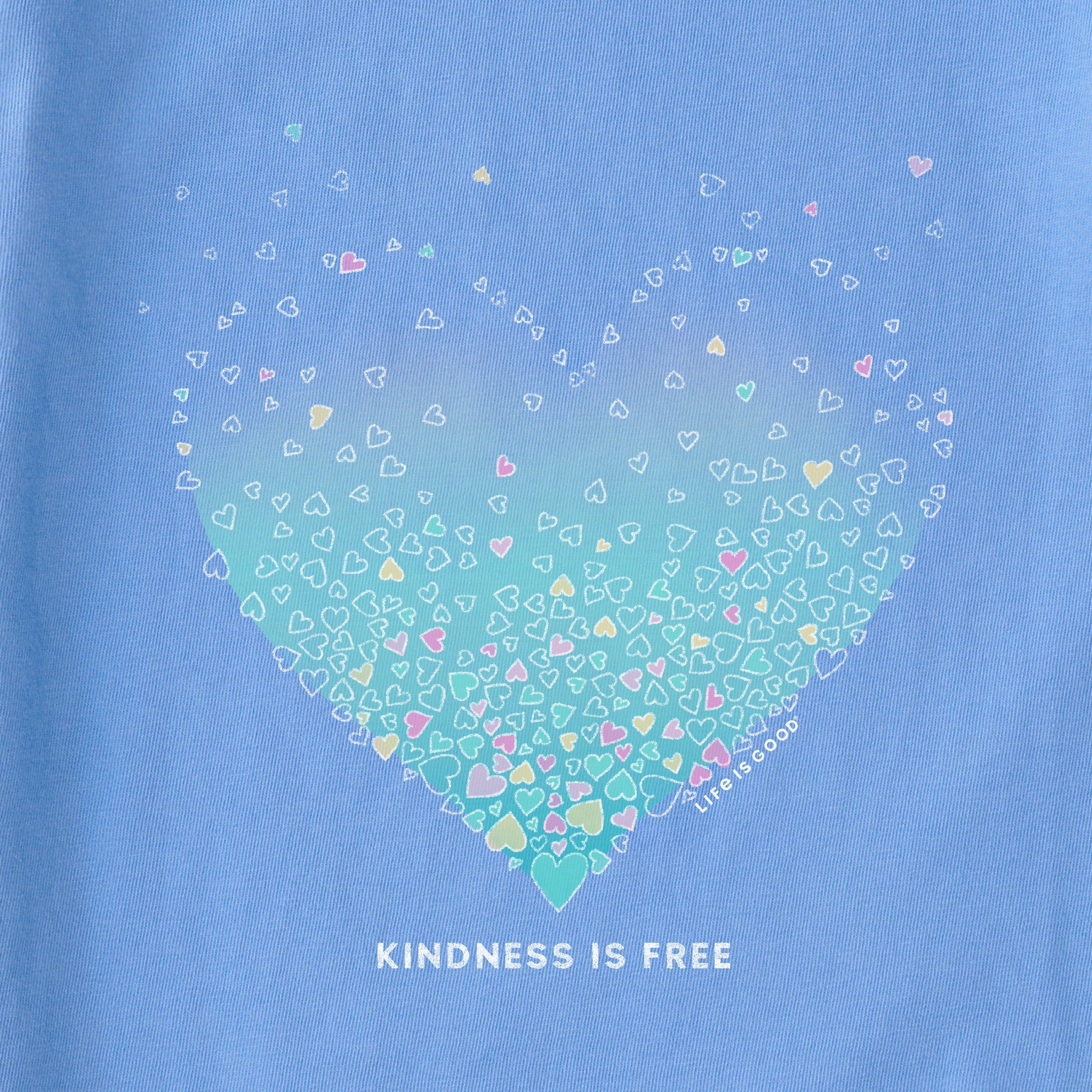 Women's Kindness is Free Evaporating Heart Simply True Fleece Crew