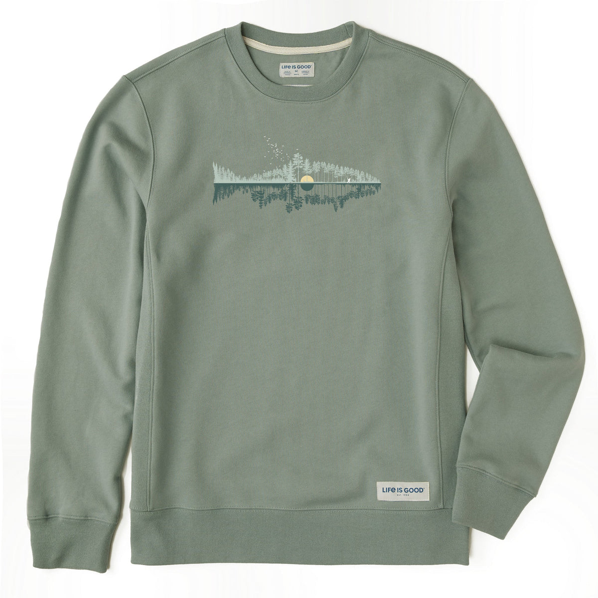 Men's Fishscape Simply True Fleece Crew