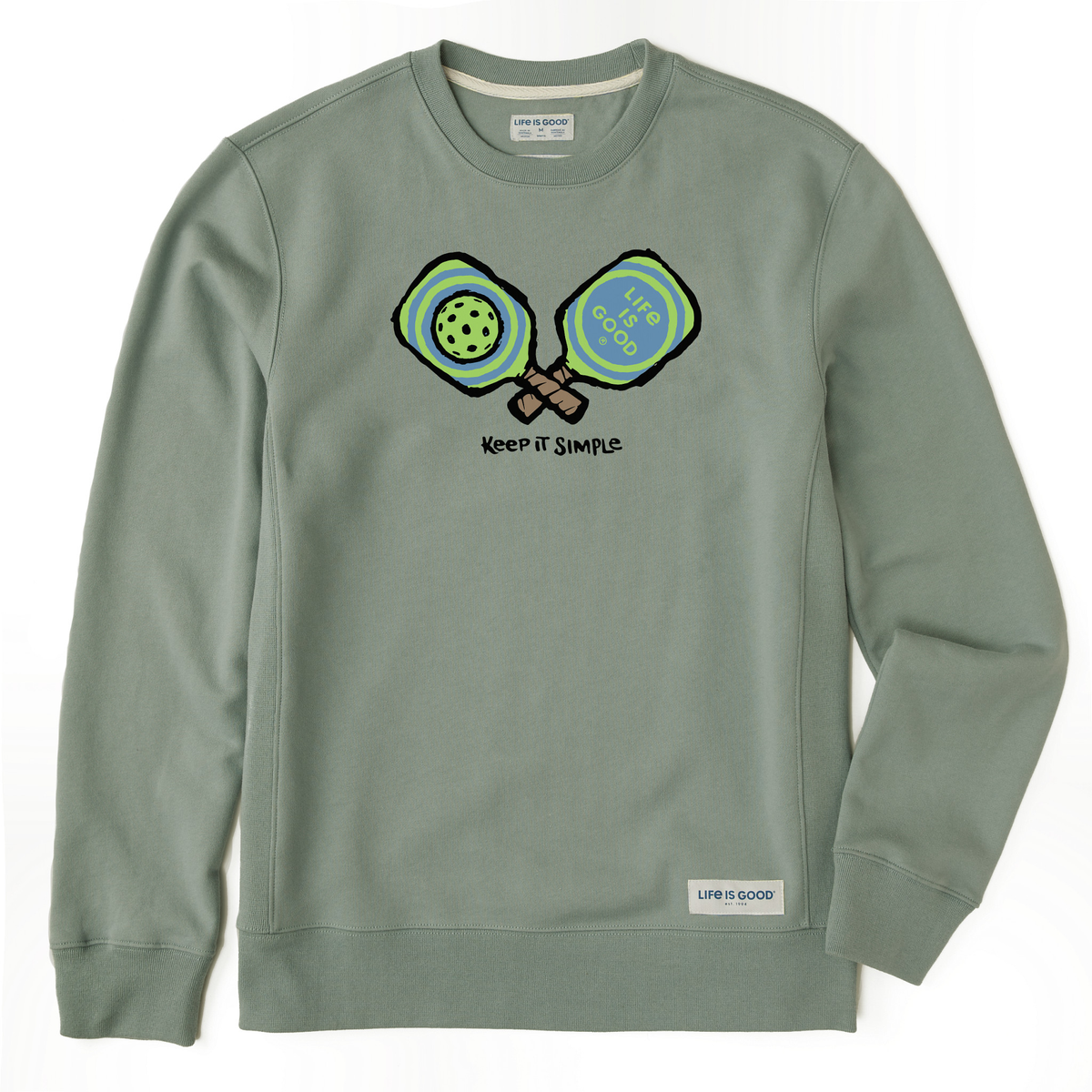Men's Keep It Simple Pickleball Simply True Fleece Crew