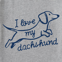 Women's I Love my Dachshund Short Sleeve Tee