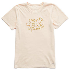 Women's I Love my Golden Short Sleeve Tee