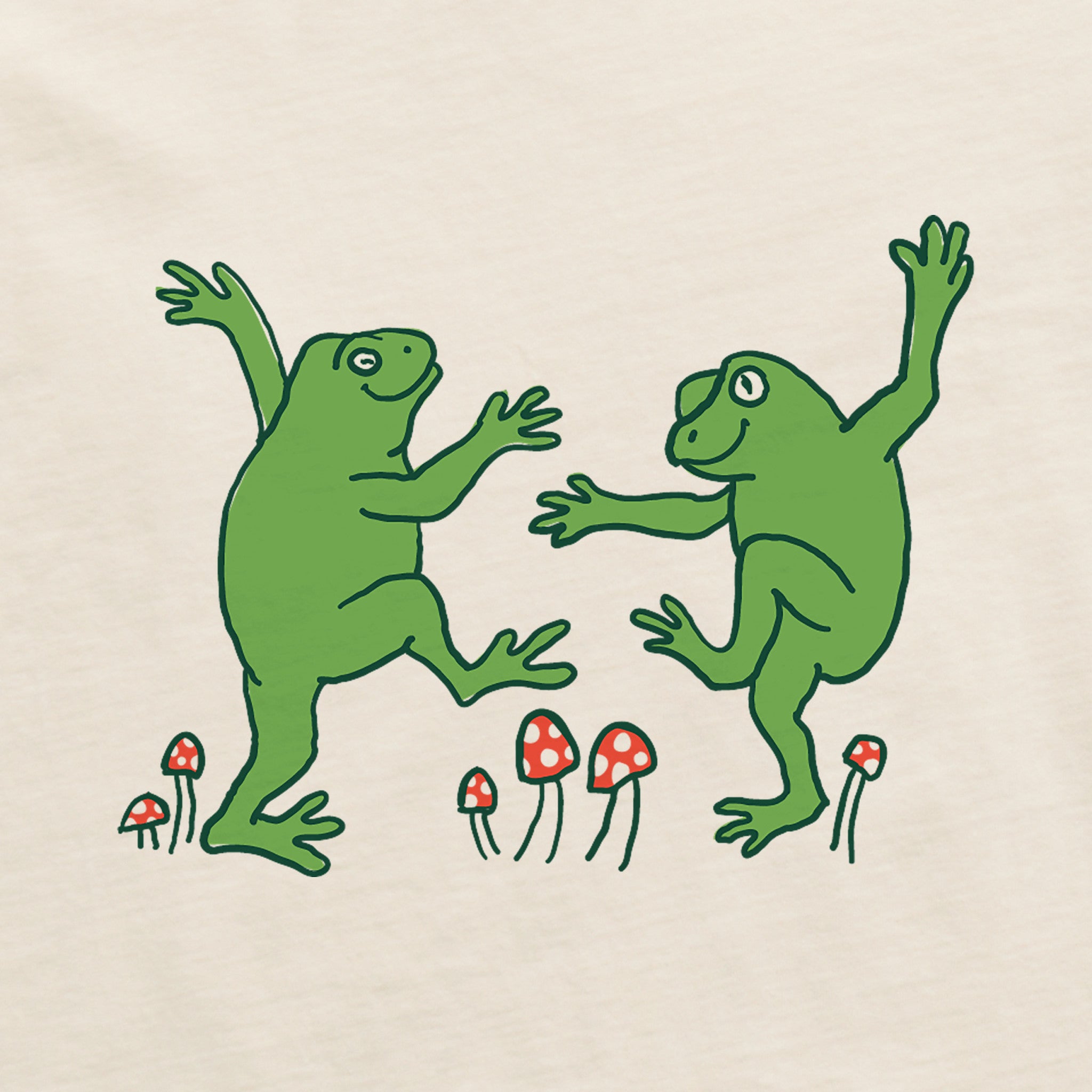 Women's Dancing Frogs Short Sleeve Crusher Boxy Tee