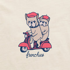 Women's Frenchies Scooter Short Sleeve Crusher Boxy Tee