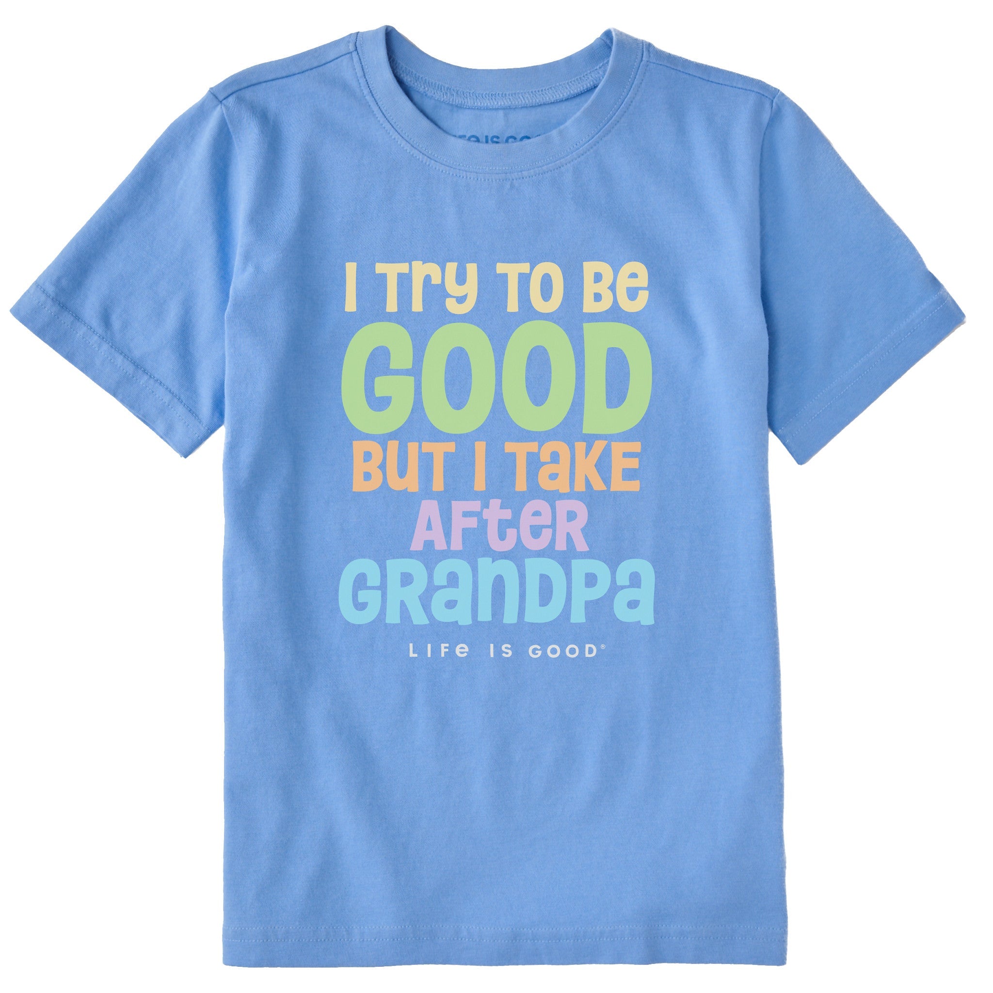 Kids Good Grandpa Short Sleeve Crusher Tee