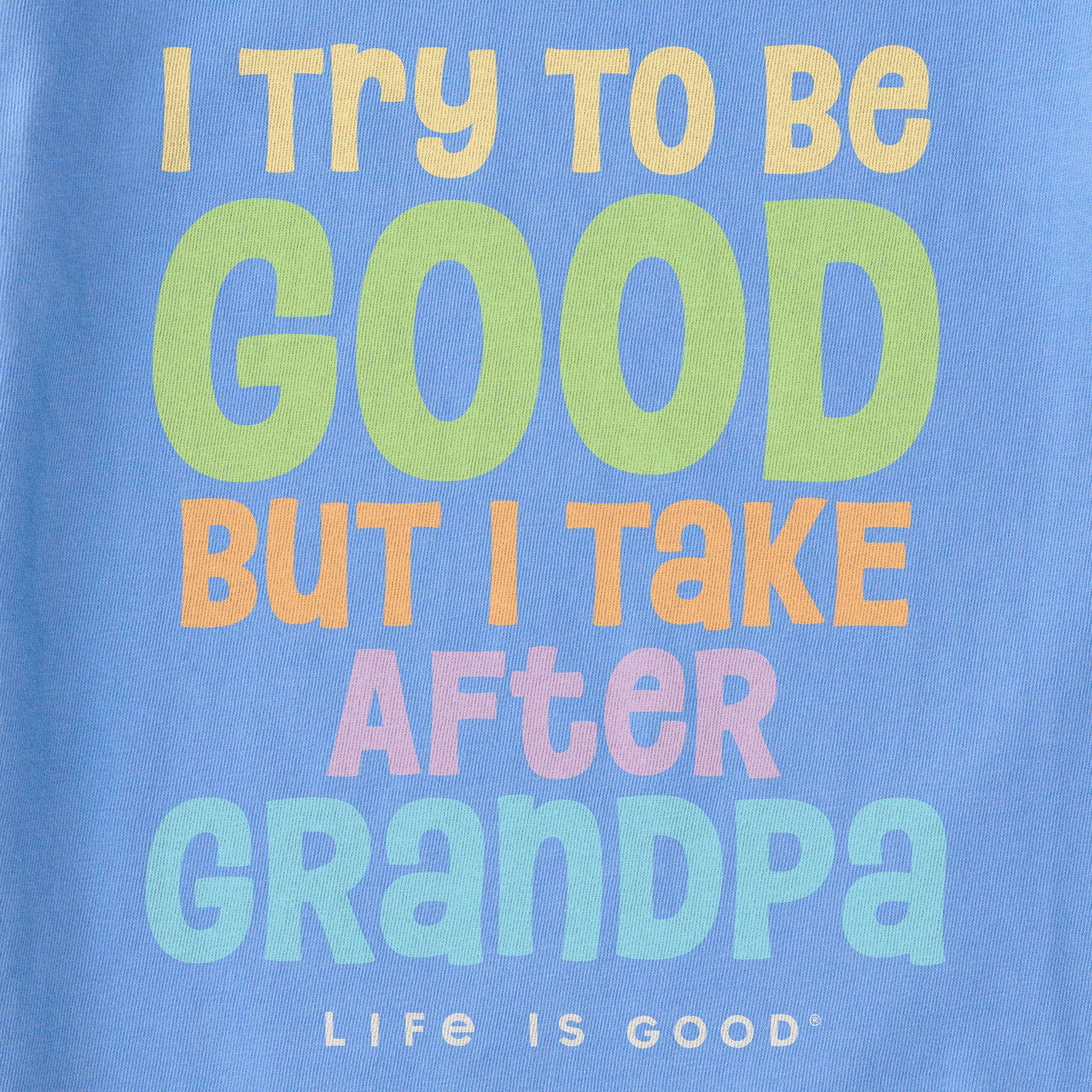 Kids Good Grandpa Short Sleeve Crusher Tee