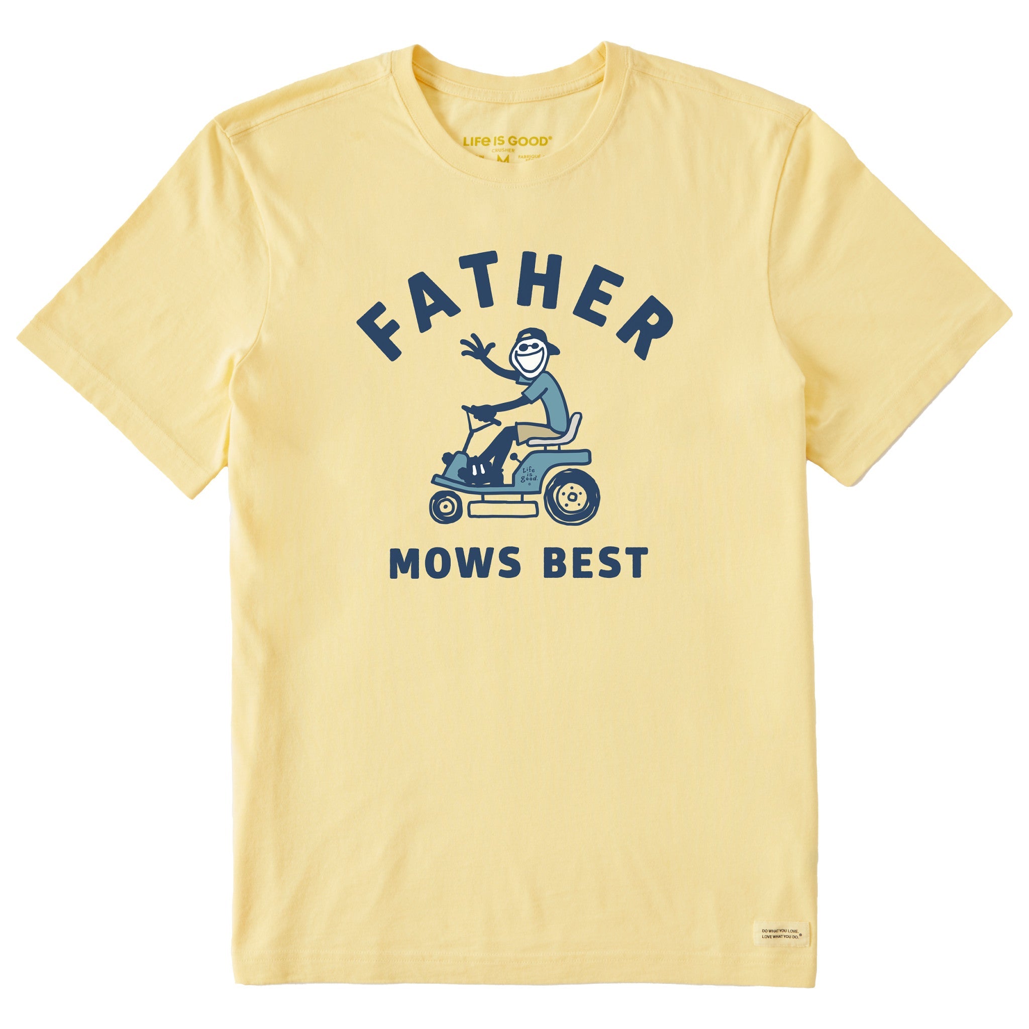 Men's Father Mows Best Rider Short Sleeve Tee