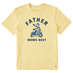 Men's Father Mows Best Rider Short Sleeve Tee