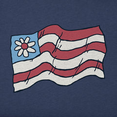 Kids Naive Daisy Flag Short Sleeve Crusher Tee