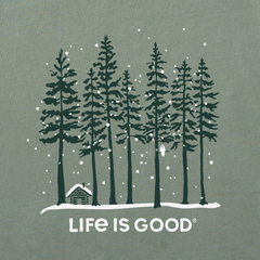 Men's Snowy Owl Tall Pines Simply True Fleece Crew