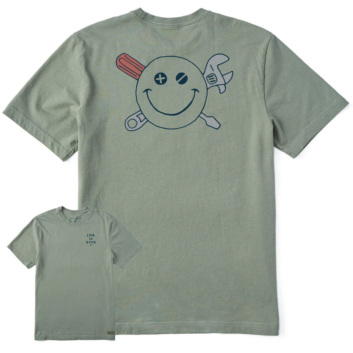 Men's Smile Handyman Short Sleeve Crusher Tee