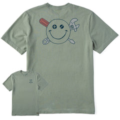 Men's Smile Handyman Short Sleeve Crusher Tee