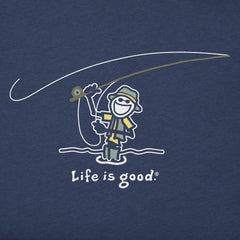 Men's Jake Cast Fish Short Sleeve Crusher Tee